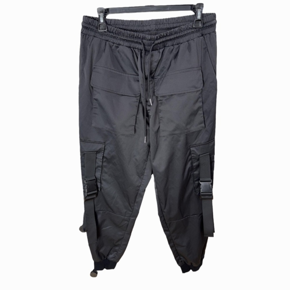 Fashion Nova Men's Strappy Cargo Pants Black Size L